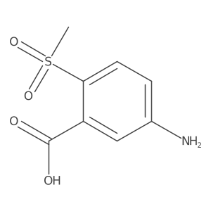 5-Amino-2-methanesulfonylbenzoic acid结构式