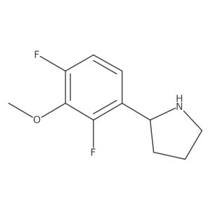 2-(2,4-Difluoro-3-methoxyphenyl)pyrrolidine Structure