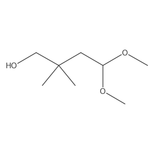 4,4-Dimethoxy-2,2-dimethylbutan-1-ol结构式