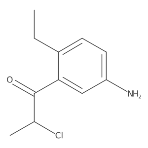 1-(5-Amino-2-ethylphenyl)-2-chloropropan-1-one Structure