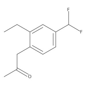 1-(4-(Difluoromethyl)-2-ethylphenyl)propan-2-one Structure
