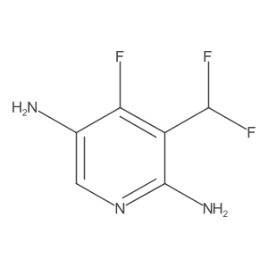 3-(Difluoromethyl)-4-fluoropyridine-2,5-diamine Structure