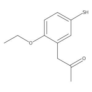 1-(2-Ethoxy-5-mercaptophenyl)propan-2-one结构式