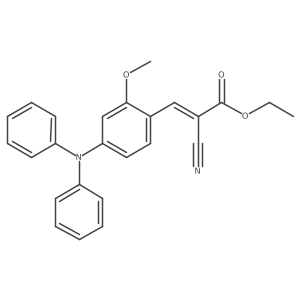 Ethyl 2-cyano-3-[4-(diphenylamino)-2-methoxyphenyl]prop-2-enoate结构式
