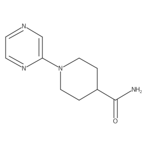 1-Pyrazin-2-ylpiperidine-4-carboxamide Structure