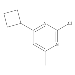 2-Chloro-4-cyclobutyl-6-methylpyrimidine结构式