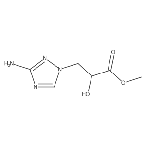 methyl 3-(3-amino-1H-1,2,4-triazol-1-yl)-2-hydroxypropanoate Structure