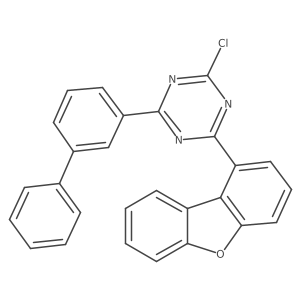 2-([1,1'-Biphenyl]-3-yl)-4-chloro-6-(dibenzo[b,d]furan-1-yl)-1,3,5-triazine Structure