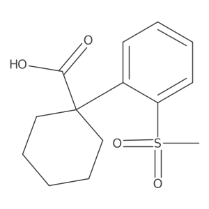 1-(2-Methanesulfonylphenyl)cyclohexane-1-carboxylic acid Structure