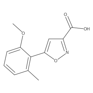 5-(2-Methoxy-6-methylphenyl)-1,2-oxazole-3-carboxylic acid结构式