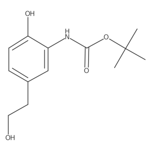 tert-butyl N-[2-hydroxy-5-(2-hydroxyethyl)phenyl]carbamate Structure