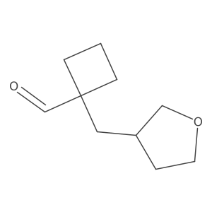 1-[(Oxolan-3-yl)methyl]cyclobutane-1-carbaldehyde Structure