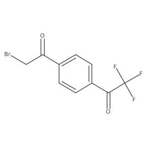 4-(Trifluoroacetyl)phenacyl bromide结构式