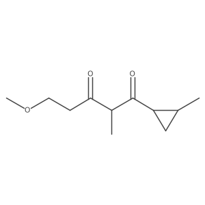 5-Methoxy-2-methyl-1-(2-methylcyclopropyl)pentane-1,3-dione Structure