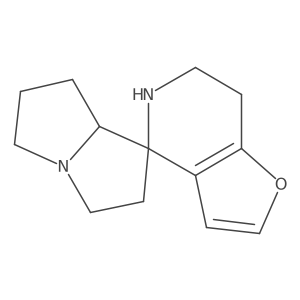 2',3',5',6,6',7,7',7'a-octahydro-5H-spiro[furo[3,2-c]pyridine-4,1'-pyrrolizine] Structure