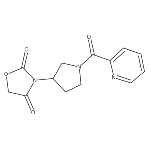 3-(1-Picolinoylpyrrolidin-3-yl)oxazolidine-2,4-dione Structure
