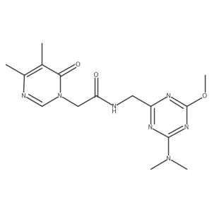 2-(4,5-dimethyl-6-oxopyrimidin-1(6H)-yl)-N-((4-(dimethylamino)-6-methoxy-1,3,5-triazin-2-yl)methyl)acetamide Structure