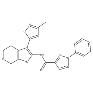 N-(3-(3-methyl-1,2,4-oxadiazol-5-yl)-5,7-dihydro-4H-thieno[2,3-c]pyran-2-yl)-2-phenyl-2H-1,2,3-triazole-4-carboxamide Structure