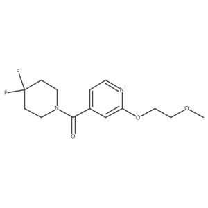 (4,4-Difluoropiperidin-1-yl)(2-(2-methoxyethoxy)pyridin-4-yl)methanone Structure