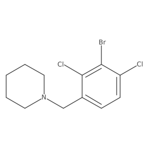 1-(3-Bromo-2,4-dichlorobenzyl)piperidine Structure