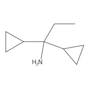 1,1-Dicyclopropylpropan-1-amine Structure