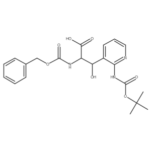 2-{[(Benzyloxy)carbonyl]amino}-3-(2-{[(tert-butoxy)carbonyl]amino}pyridin-3-yl)-3-hydroxypropanoic acid Structure
