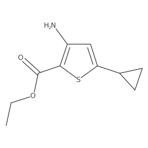 Ethyl 3-amino-5-cyclopropylthiophene-2-carboxylate Structure