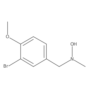 N-[(3-bromo-4-methoxyphenyl)methyl]-N-methylhydroxylamine结构式