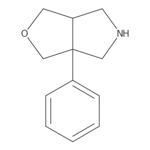rac-(3aR,6aR)-3a-phenyl-hexahydro-1H-furo[3,4-c]pyrrole Structure