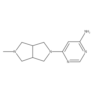 6-(5-methylhexahydropyrrolo[3,4-c]pyrrol-2(1H)-yl)pyrimidin-4-amine结构式