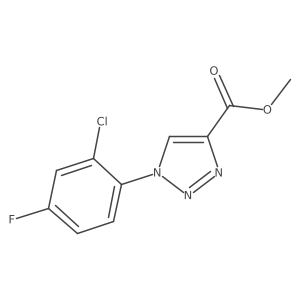 methyl 1-(2-chloro-4-fluorophenyl)-1H-1,2,3-triazole-4-carboxylate Structure