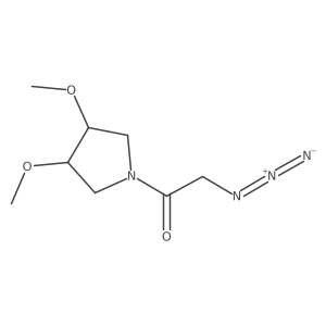 2-Azido-1-(3,4-dimethoxypyrrolidin-1-yl)ethan-1-one Structure