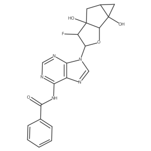 N-(9-((2R,3S,3aR,4aS,5aR,5bR)-3-Fluoro-3a,5a-dihydroxyoctahydrocyclopropa[4,5]cyclopenta[1,2-b]furan-2-yl)-9H-purin-6-yl)benzamide Structure