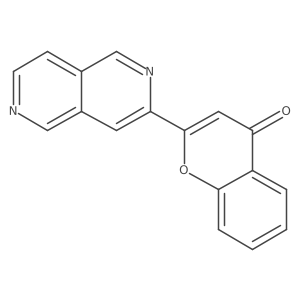 2-(2,6-Naphthyridin-3-yl)-4h-1-benzopyran-4-one结构式