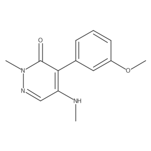 4-(3-Methoxyphenyl)-2-methyl-5-(methylamino)-2,3-dihydropyridazin-3-one Structure