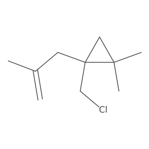 1-(Chloromethyl)-2,2-dimethyl-1-(2-methylprop-2-en-1-yl)cyclopropane Structure