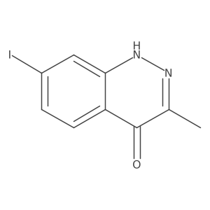 7-Iodo-3-methyl-1,4-dihydrocinnolin-4-one结构式