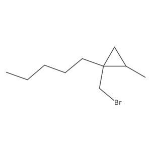 1-(Bromomethyl)-2-methyl-1-pentylcyclopropane Structure