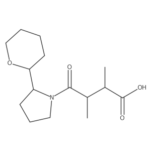 2,3-Dimethyl-4-[2-(oxan-2-yl)pyrrolidin-1-yl]-4-oxobutanoic acid Structure