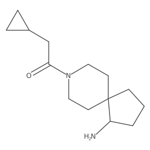 1-{1-Amino-8-azaspiro[4.5]decan-8-yl}-2-cyclopropylethan-1-one Structure