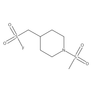 (1-Methanesulfonylpiperidin-4-yl)methanesulfonyl fluoride结构式