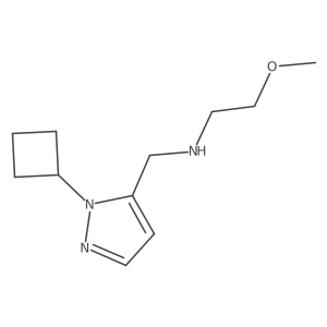 [(1-cyclobutyl-1H-pyrazol-5-yl)methyl](2-methoxyethyl)amine结构式