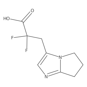 2,2-difluoro-3-{5H,6H,7H-pyrrolo[1,2-a]imidazol-3-yl}propanoic acid结构式