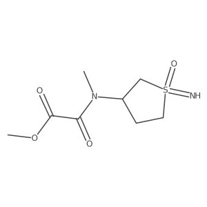 Methyl [(1-imino-1-oxo-1lambda6-thiolan-3-yl)(methyl)carbamoyl]formate结构式