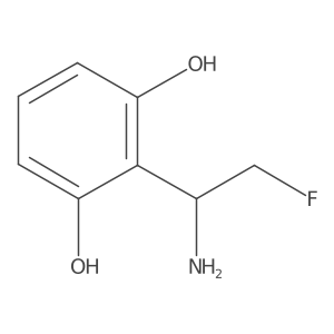 2-(1-Amino-2-fluoroethyl)benzene-1,3-diol Structure