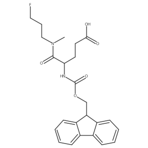 4-({[(9H-fluoren-9-yl)methoxy]carbonyl}amino)-4-[(3-fluoropropyl)(methyl)carbamoyl]butanoic acid结构式