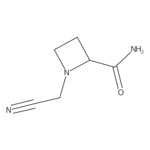 1-(Cyanomethyl)azetidine-2-carboxamide Structure