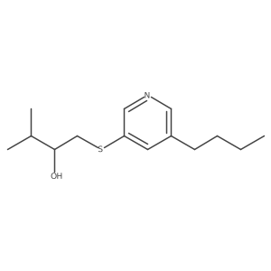 1-[(5-Butylpyridin-3-yl)sulfanyl]-3-methylbutan-2-ol结构式