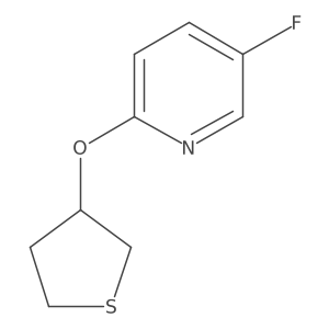 5-Fluoro-2-(thiolan-3-yloxy)pyridine Structure