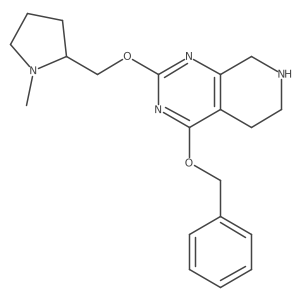 (S)-4-(Benzyloxy)-2-((1-methylpyrrolidin-2-yl)methoxy)-5,6,7,8-tetrahydropyrido[3,4-d]pyrimidine结构式